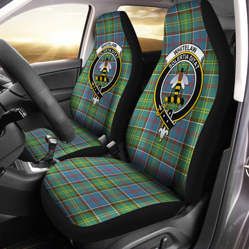 Whitelaw Tartan Car Seat Cover with Family Crest