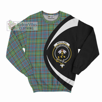 Whitelaw Tartan Sweatshirt with Family Crest Circle Style