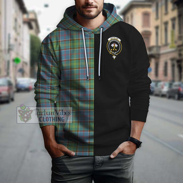 Whitelaw Tartan Hoodie with Family Crest and Half Of Me Style