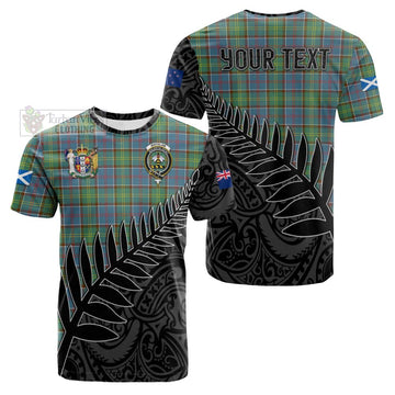 Whitelaw Crest Tartan Cotton T-shirt with New Zealand Silver Fern Half Style