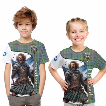 Whitelaw Crest Tartan Kid T-Shirt Inspired by the Freedom of Scottish Warrior