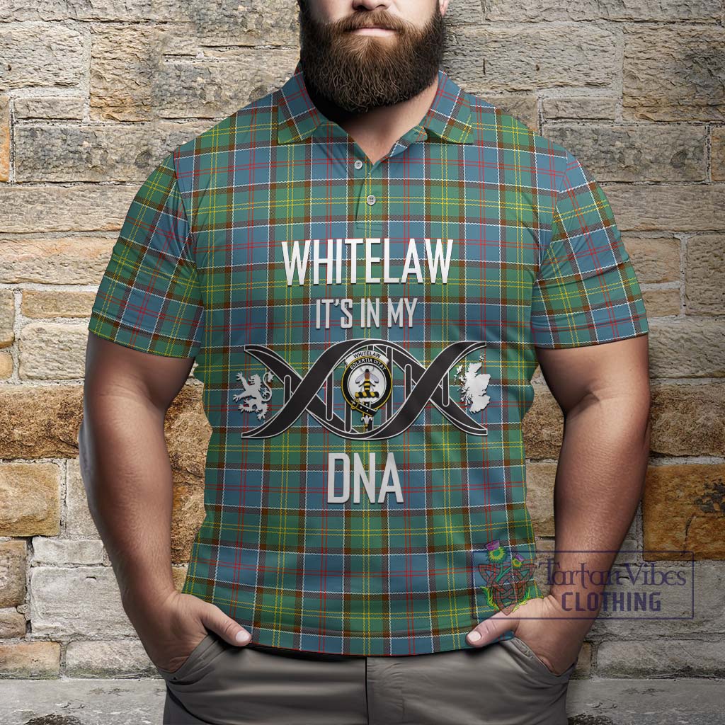 Tartan Vibes Clothing Whitelaw Tartan Polo Shirt with Family Crest DNA In Me Style