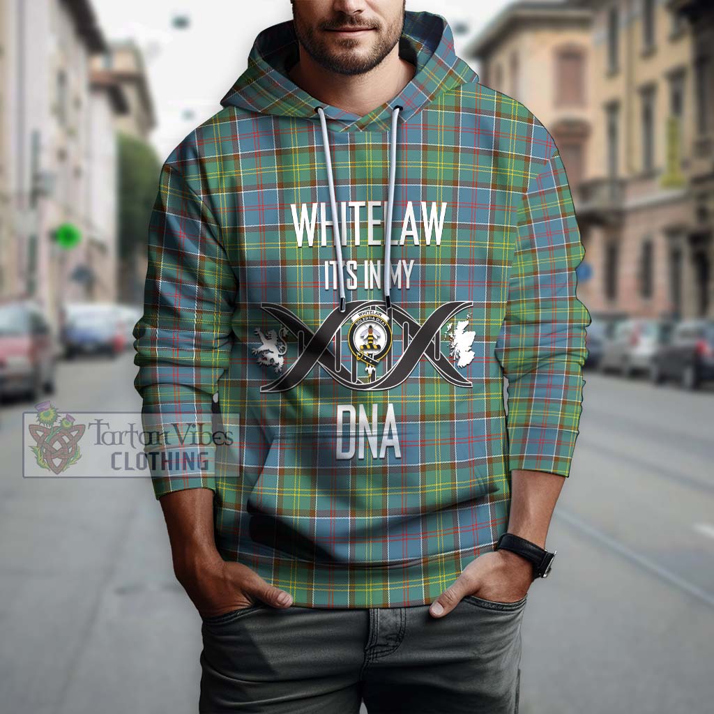 Tartan Vibes Clothing Whitelaw Tartan Hoodie with Family Crest DNA In Me Style