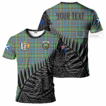 Whitelaw Crest Tartan T-Shirt with New Zealand Silver Fern Half Style