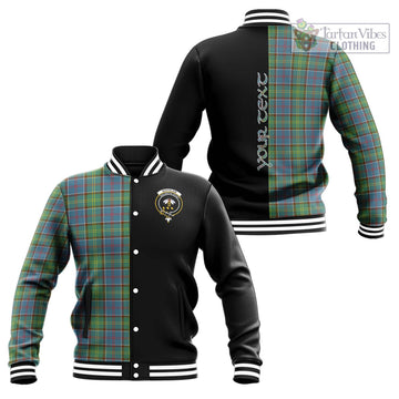 Whitelaw Tartan Baseball Jacket with Family Crest and Half Of Me Style