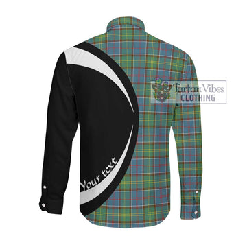 Whitelaw Tartan Long Sleeve Button Up with Family Crest Circle Style