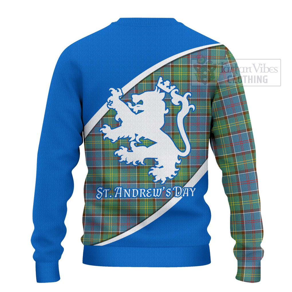 Tartan Vibes Clothing Whitelaw Family Crest Tartan Knitted Sweater Celebrate Saint Andrew's Day in Style