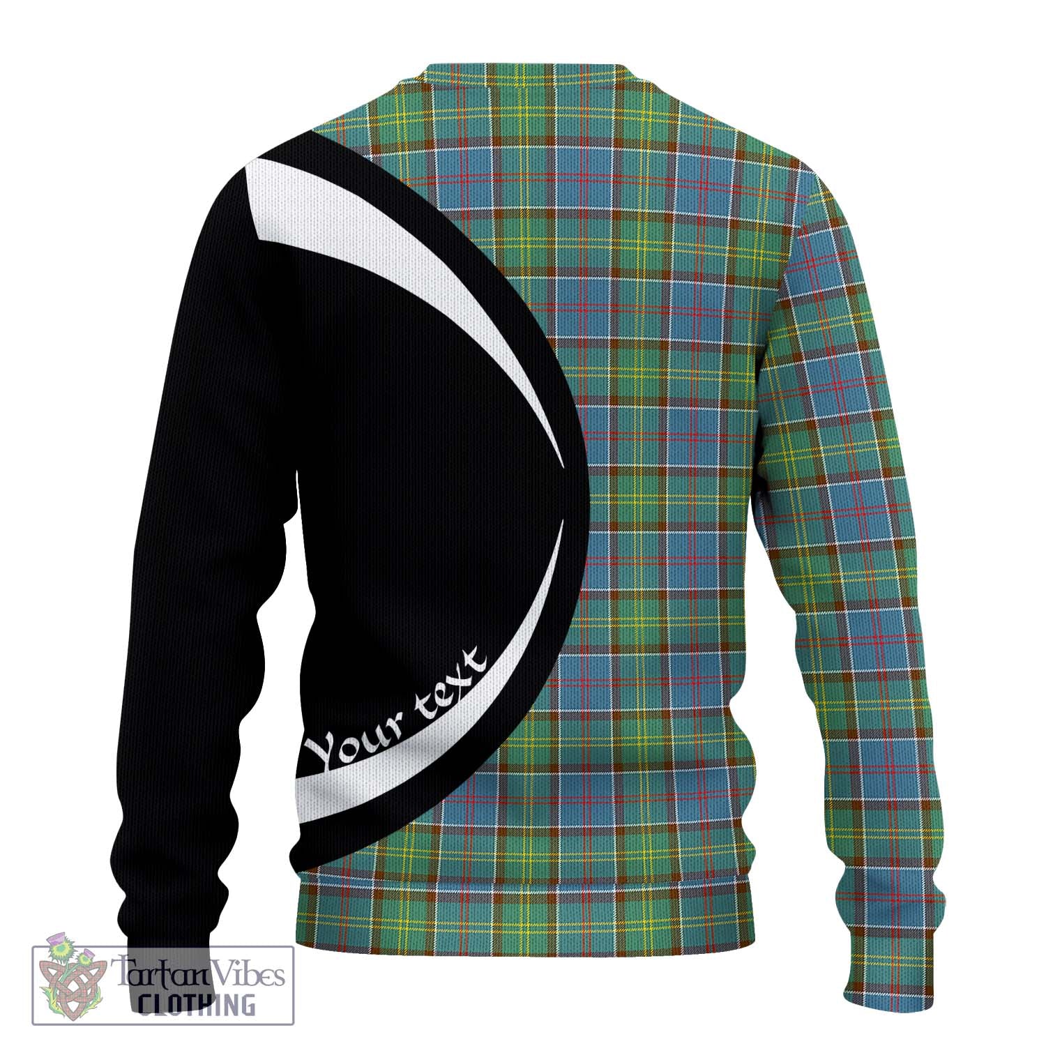 Tartan Vibes Clothing Whitelaw Tartan Knitted Sweater with Family Crest Circle Style