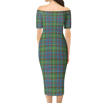 Whitelaw Tartan Off Shoulder Lady Dress