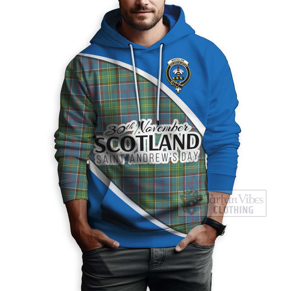 Tartan Vibes Clothing Whitelaw Family Crest Tartan Hoodie Celebrate Saint Andrew's Day in Style