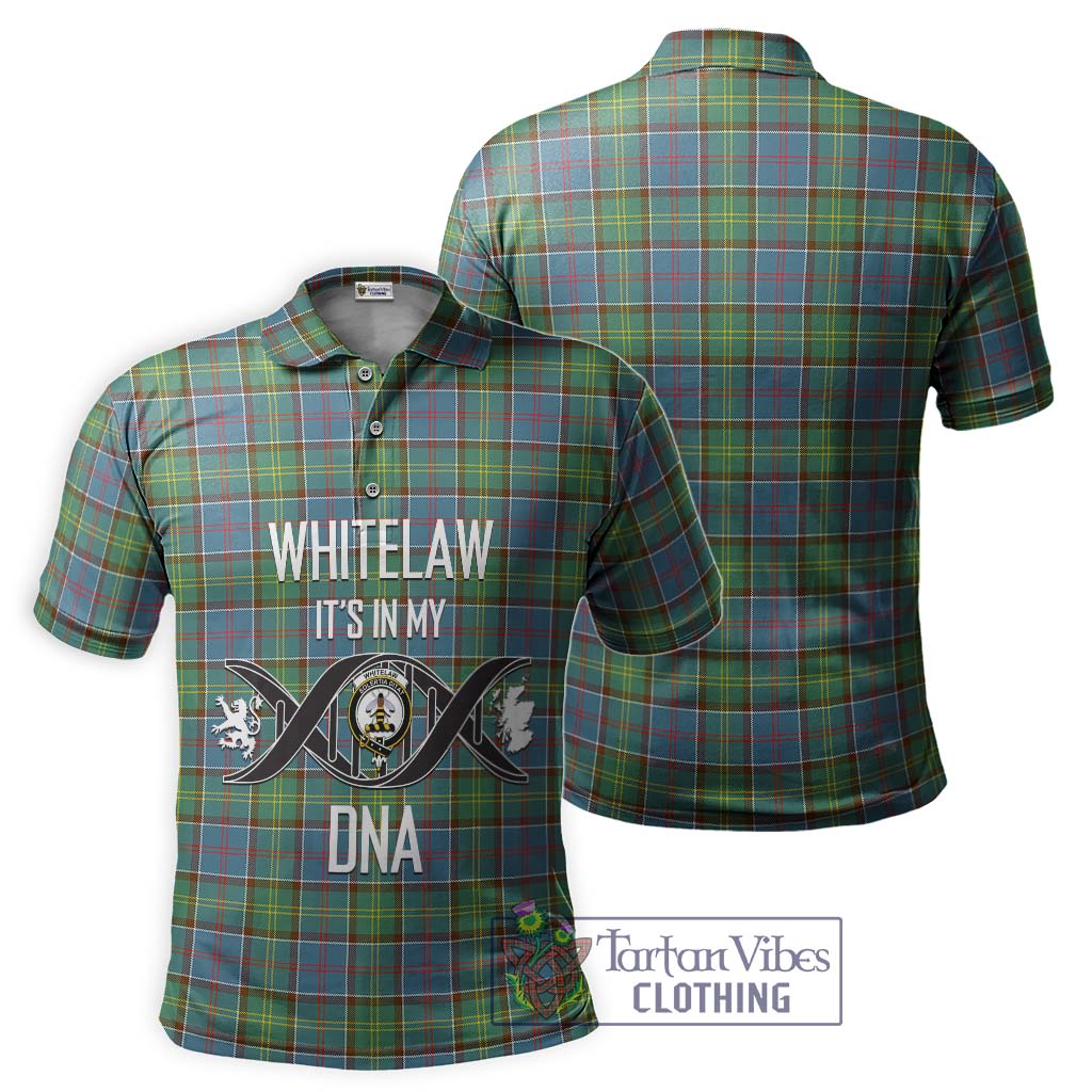 Tartan Vibes Clothing Whitelaw Tartan Polo Shirt with Family Crest DNA In Me Style