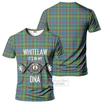 Whitelaw Tartan T-Shirt with Family Crest DNA In Me Style