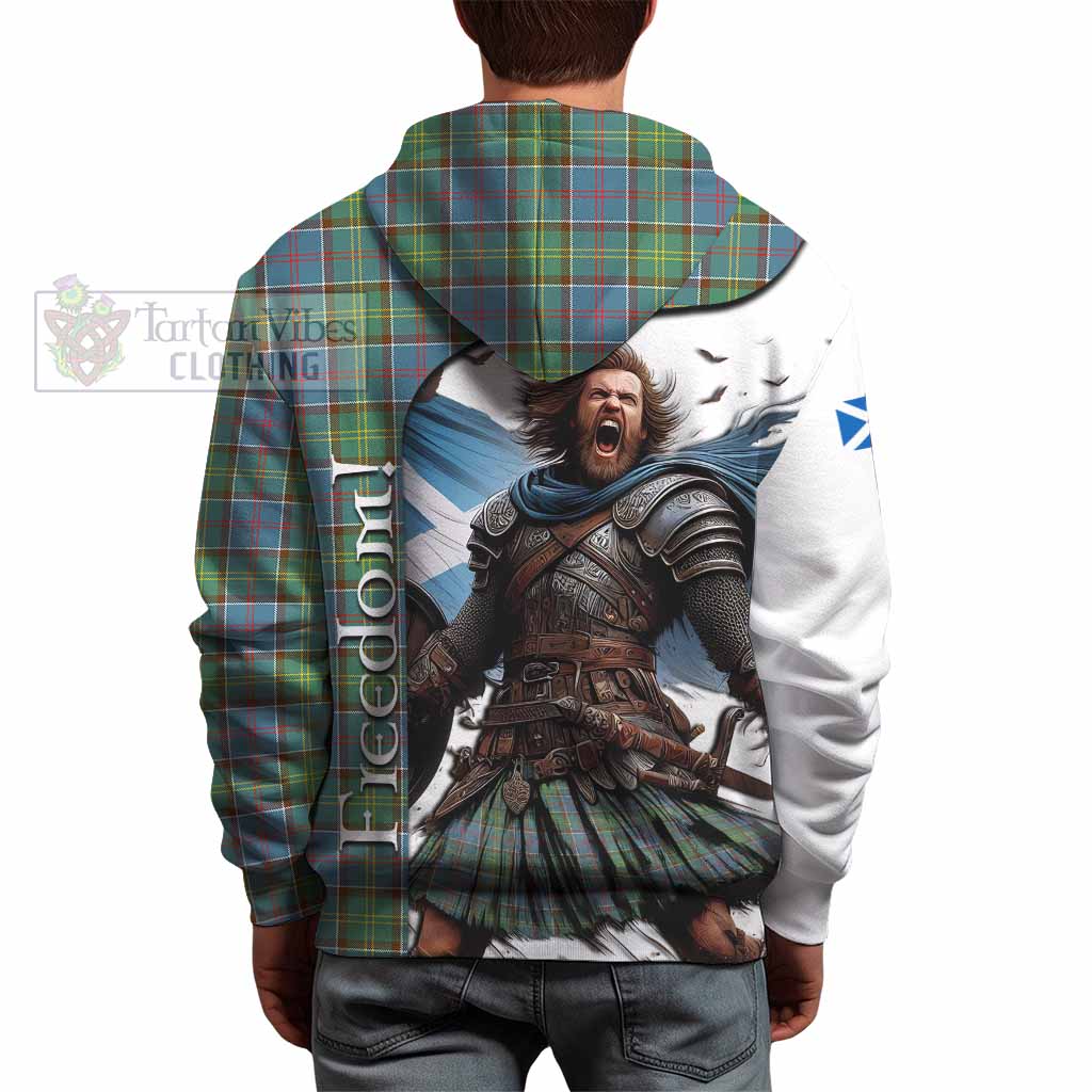 Tartan Vibes Clothing Whitelaw Crest Tartan Hoodie Inspired by the Freedom of Scottish Warrior