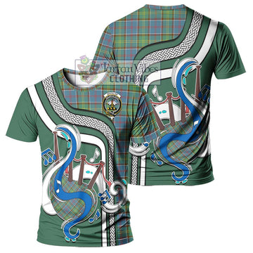 Whitelaw Tartan T-Shirt with Epic Bagpipe Style