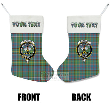 Whitelaw Tartan Family Crest Christmas Stocking with Personalized Text