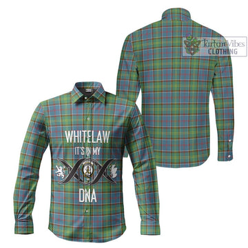 Whitelaw Tartan Long Sleeve Button Shirt with Family Crest DNA In Me Style