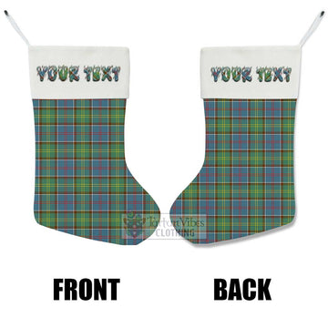 Whitelaw Tartan Christmas Stocking with Personalized Text