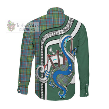 Whitelaw Tartan Long Sleeve Button Shirt with Epic Bagpipe Style