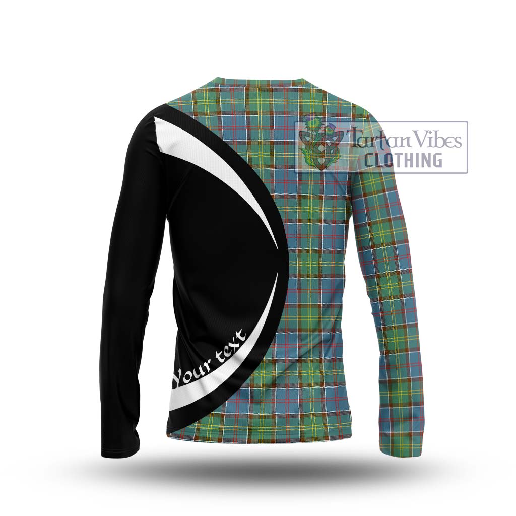 Tartan Vibes Clothing Whitelaw Tartan Long Sleeve T-Shirt with Family Crest Circle Style