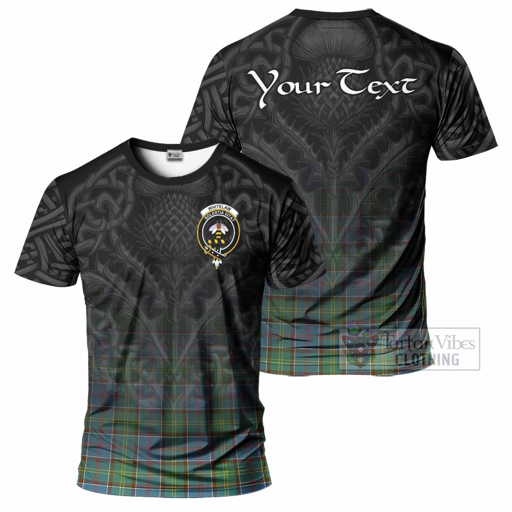 Tartan Vibes Clothing Whitelaw Tartan T-Shirt with Family Crest Celtic Thistle Vibes