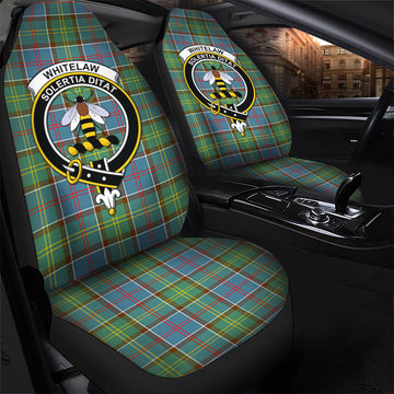 Whitelaw Tartan Car Seat Cover with Family Crest