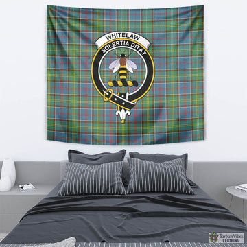 Whitelaw Tartan Tapestry Wall Hanging and Home Decor for Room with Family Crest