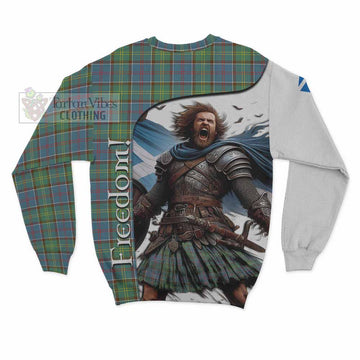 Whitelaw Crest Tartan Sweatshirt Inspired by the Freedom of Scottish Warrior