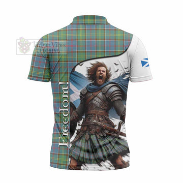 Whitelaw Crest Tartan Zipper Polo Shirt Inspired by the Freedom of Scottish Warrior