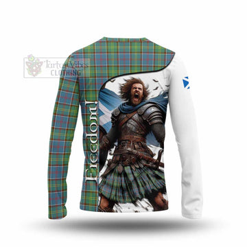 Whitelaw Crest Tartan Long Sleeve T-Shirt Inspired by the Freedom of Scottish Warrior