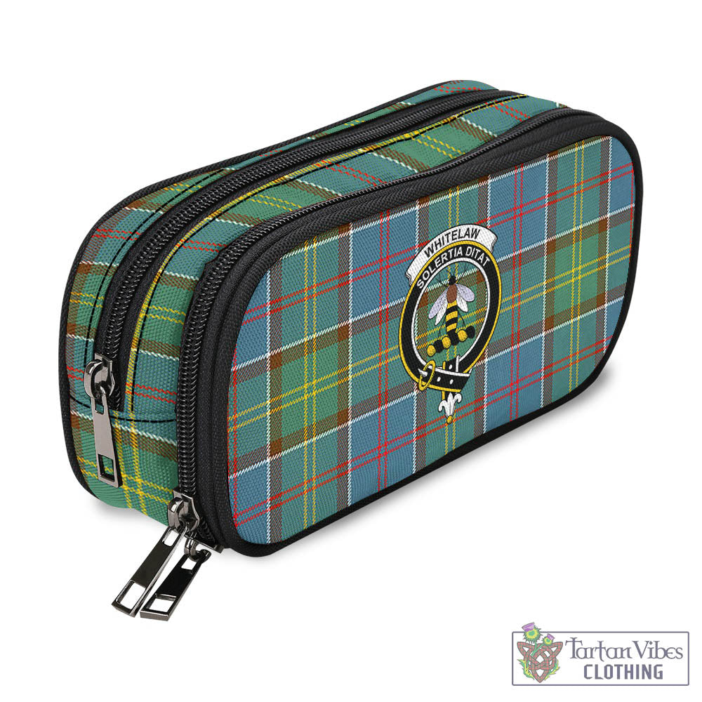 Tartan Vibes Clothing Whitelaw Tartan Pen and Pencil Case with Family Crest