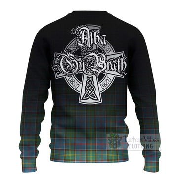 Whitelaw Tartan Knitted Sweater Featuring Alba Gu Brath Family Crest Celtic Inspired