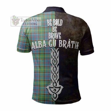 Whitelaw Tartan Family Crest Polo Shirt Alba Gu Brath Be Brave Lion Ancient Style - Tartan Vibes Clothing