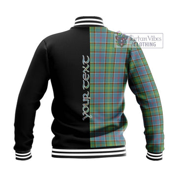 Whitelaw Tartan Baseball Jacket with Family Crest and Half Of Me Style