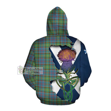 Whitelaw Tartan Family Crest Cotton Hoodie Scottish Thistle Celtic Inspired Pullover Hoodie - Tartan Vibes Clothing