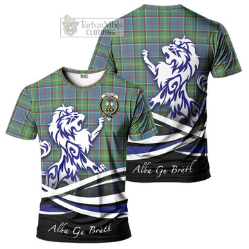 Whitelaw Tartan Cotton T-shirt with Alba Gu Brath Regal Lion Emblem