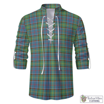 Whitelaw Tartan Men's Scottish Traditional Jacobite Ghillie Kilt Shirt