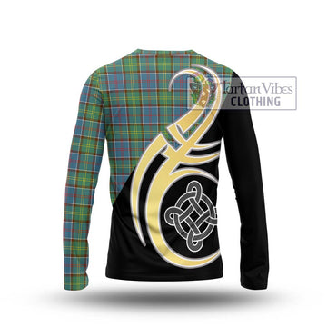 Whitelaw Tartan Long Sleeve T-Shirt with Family Crest and Celtic Symbol Style - Tartan Vibes Clothing