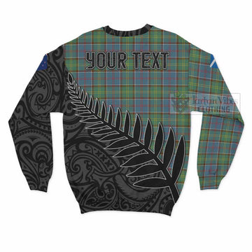 Whitelaw Crest Tartan Sweatshirt with New Zealand Silver Fern Half Style