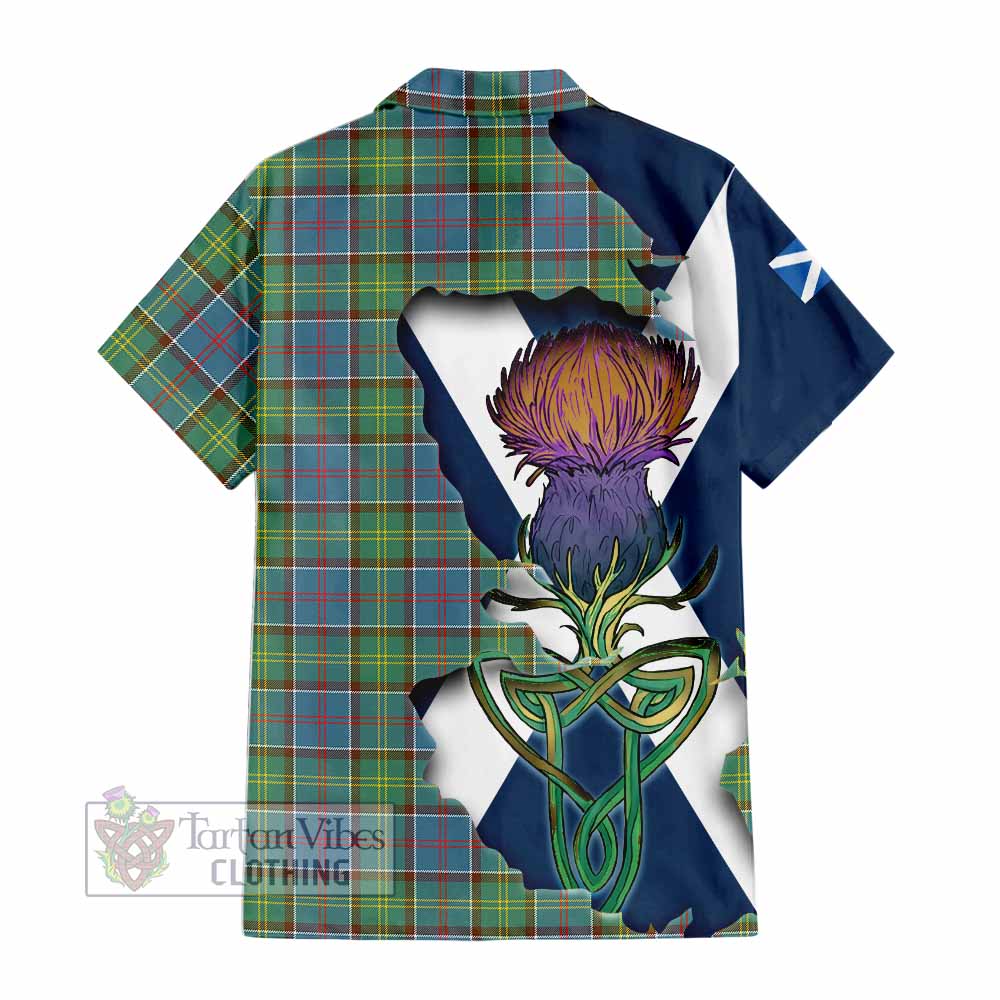 Whitelaw Tartan Family Crest Hawaiian Shirt Scottish Thistle Celtic Inspired - Tartan Vibes Clothing