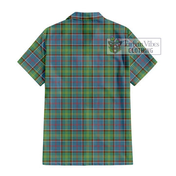 Whitelaw Tartan Short Sleeve Button Shirt with Family Crest DNA In Me Style