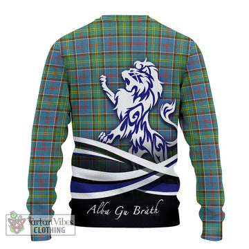 Whitelaw Tartan Ugly Sweater with Alba Gu Brath Regal Lion Emblem