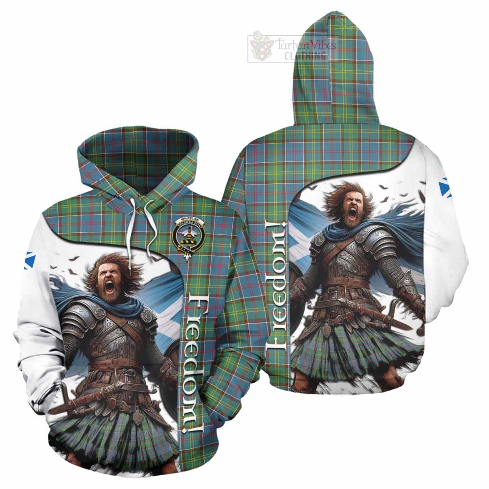 Tartan Vibes Clothing Whitelaw Crest Tartan Hoodie Inspired by the Freedom of Scottish Warrior