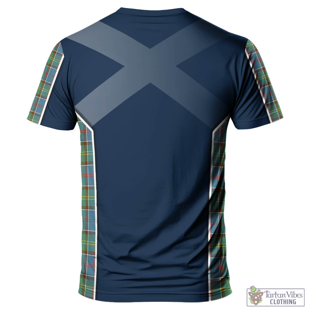 Tartan Vibes Clothing Whitelaw Tartan T-Shirt with Family Crest and Scottish Thistle Vibes Sport Style