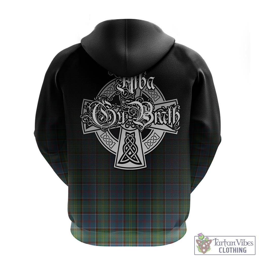 Tartan Vibes Clothing Whitelaw Tartan Hoodie Featuring Alba Gu Brath Family Crest Celtic Inspired