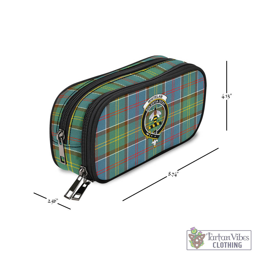 Tartan Vibes Clothing Whitelaw Tartan Pen and Pencil Case with Family Crest