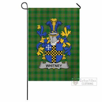 Whitney Irish Clan Tartan Flag with Coat of Arms