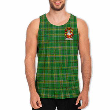Wickham Irish Clan Tartan Men's Tank Top with Coat of Arms Men - Tartan Vibes Clothing