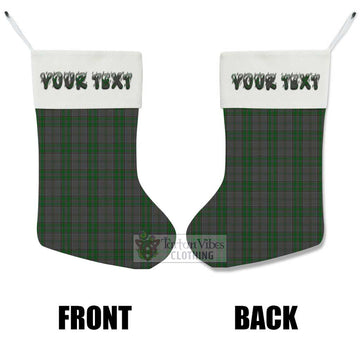 Wicklow County Ireland Tartan Christmas Stocking with Personalized Text