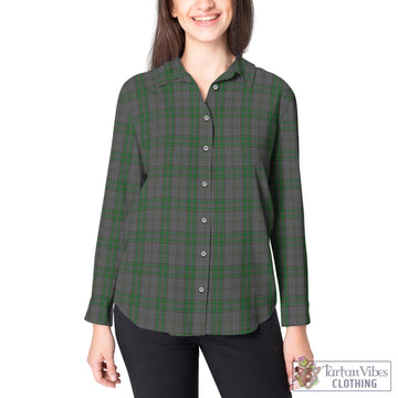 Wicklow County Ireland Tartan Women's Casual Shirt