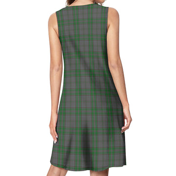 Wicklow County Ireland Tartan Womens Casual Dresses